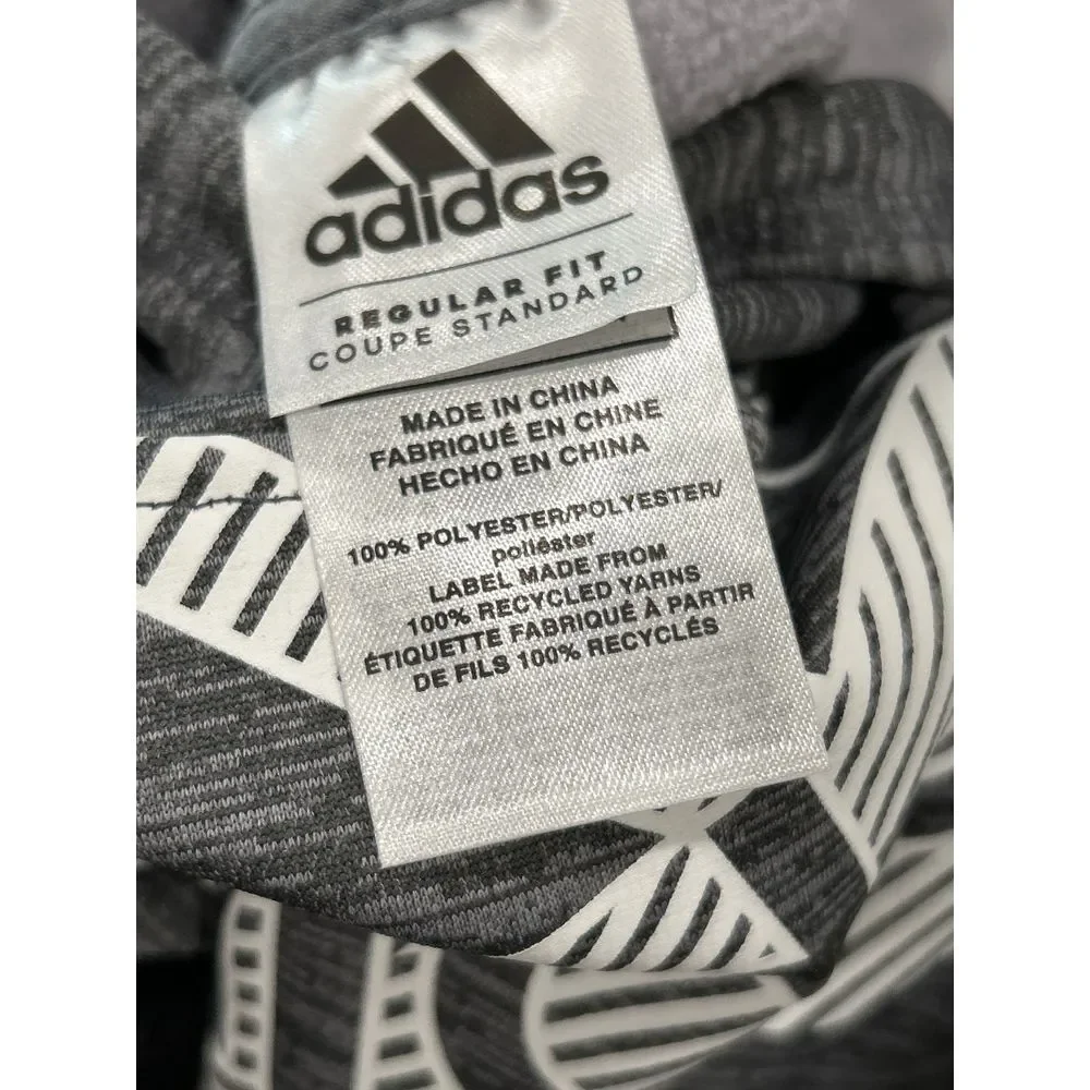 Adidas Boys Grey and‎ Black Hooded Pullover and Pant Set Size 4